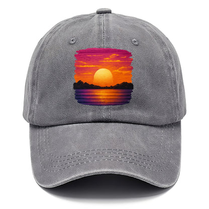 serene sunset hues Hat