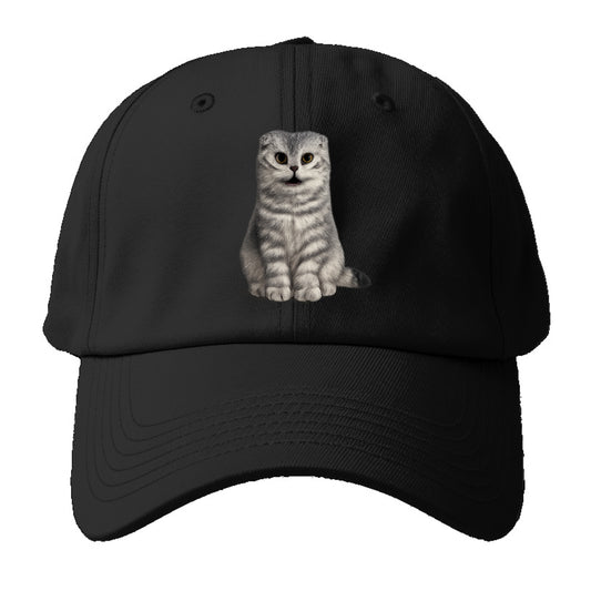 surprised striped cat whimsical portrait Hat