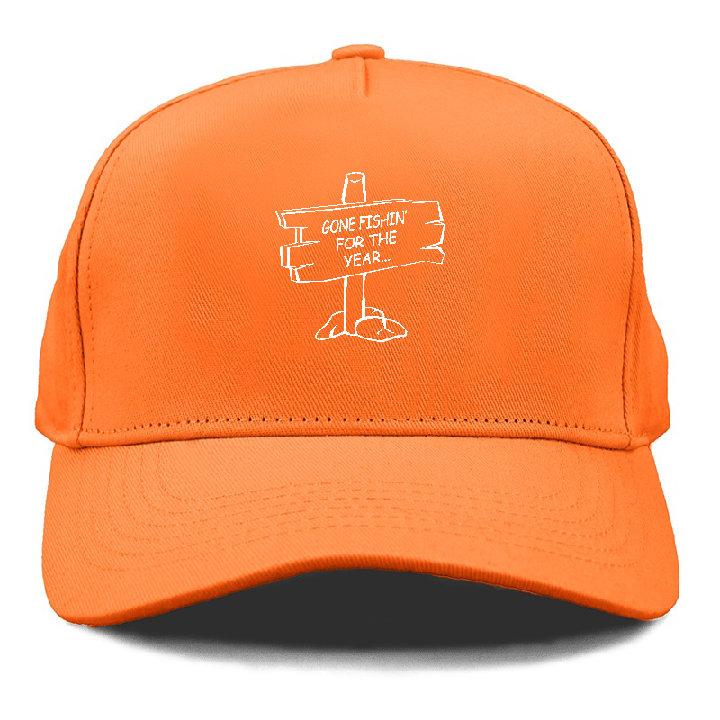 Gone Fishin' for The Year Cap Terracotta Clay(Orange)