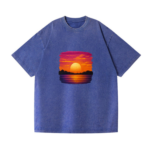Serene Sunset Hues Vintage T-shirt