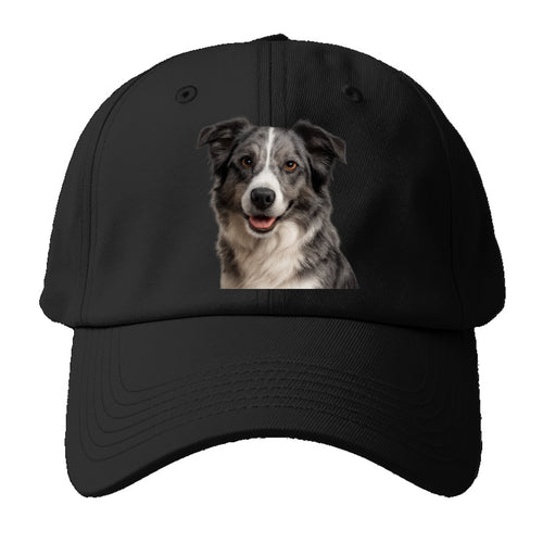 Blue Merle Border Collie Agile Mind Baseball Cap