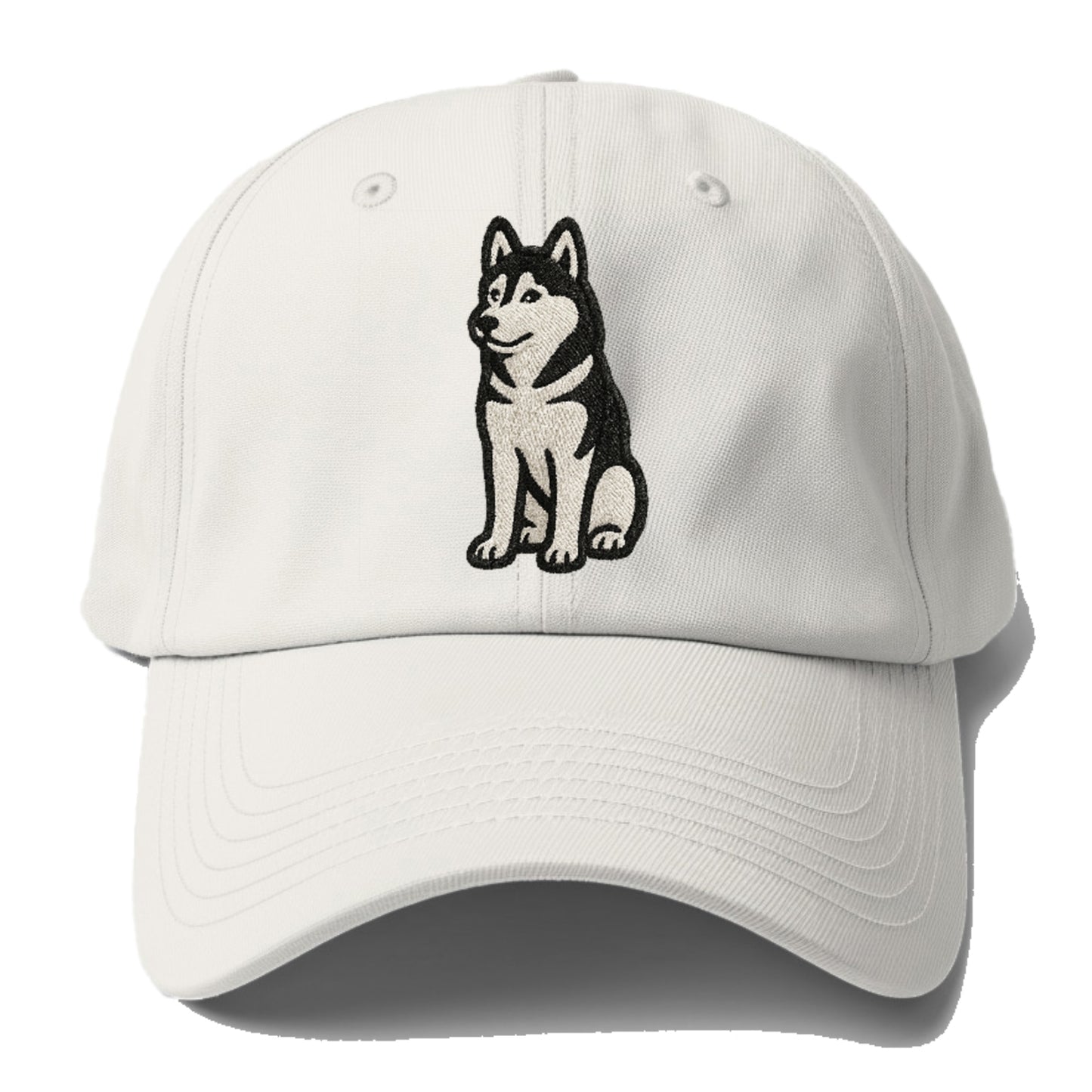 siberian-husky-black-white-loyal-spirit Hat