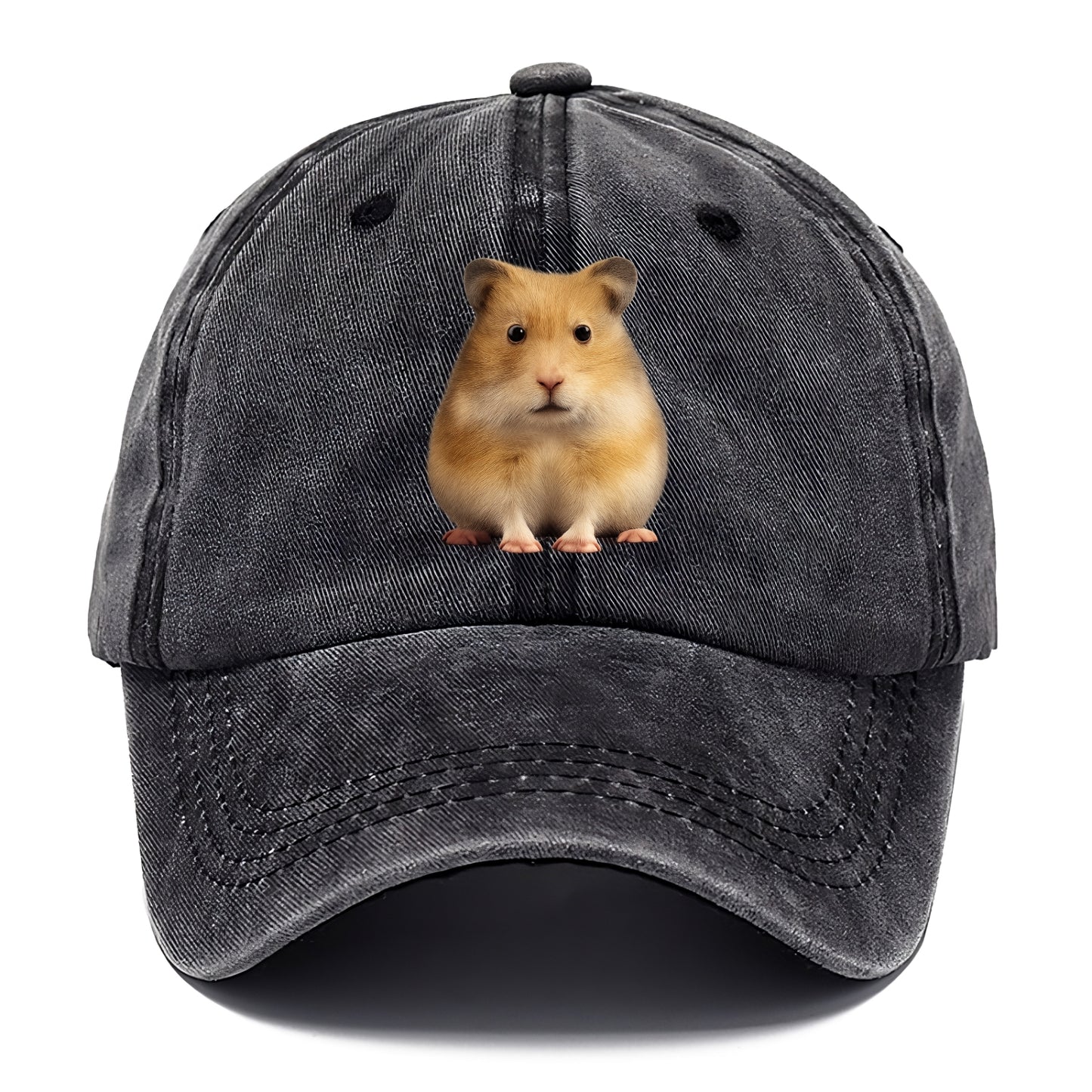 cute realistic hamster illustration portrait Hat