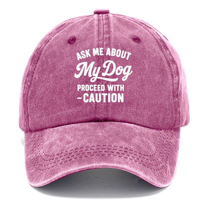 dog proceed with caution Hat