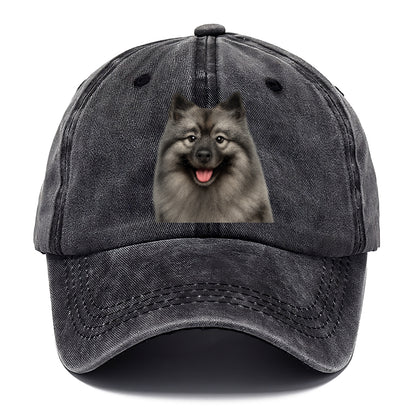 keeshond: silver fox, golden heart Hat