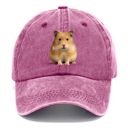 cute realistic hamster illustration portrait Hat