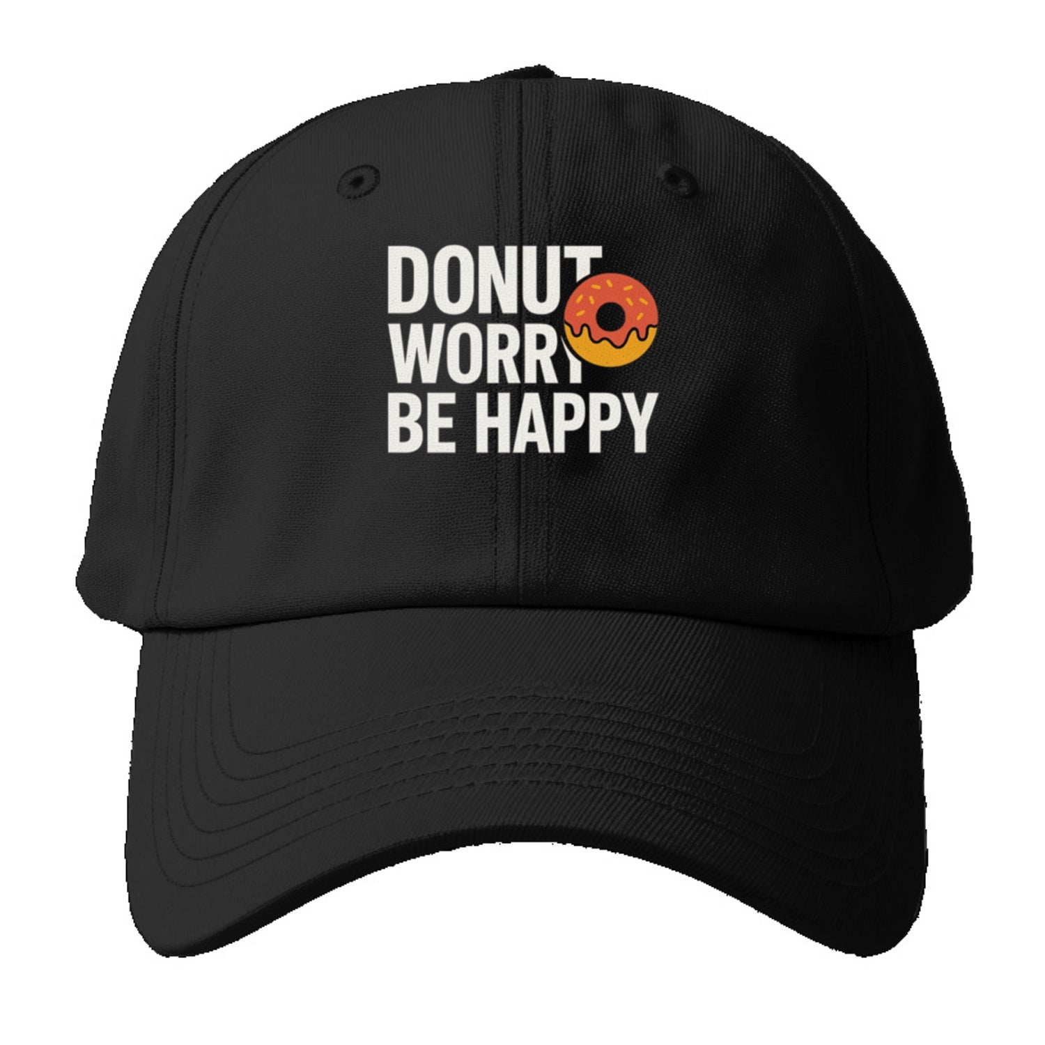 donut worry be happy Hat