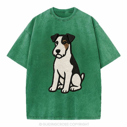 wire-fox-terrier-white-black-markings-spirited-charm Hat