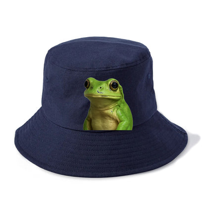 frog portrait design Hat