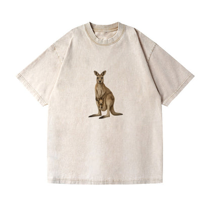 kangaroo mother and baby portrait Hat