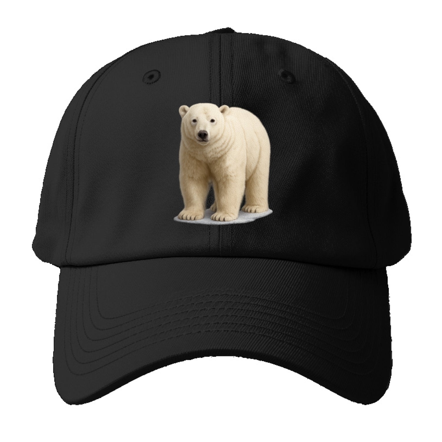 majestic polar bear front portrait Hat
