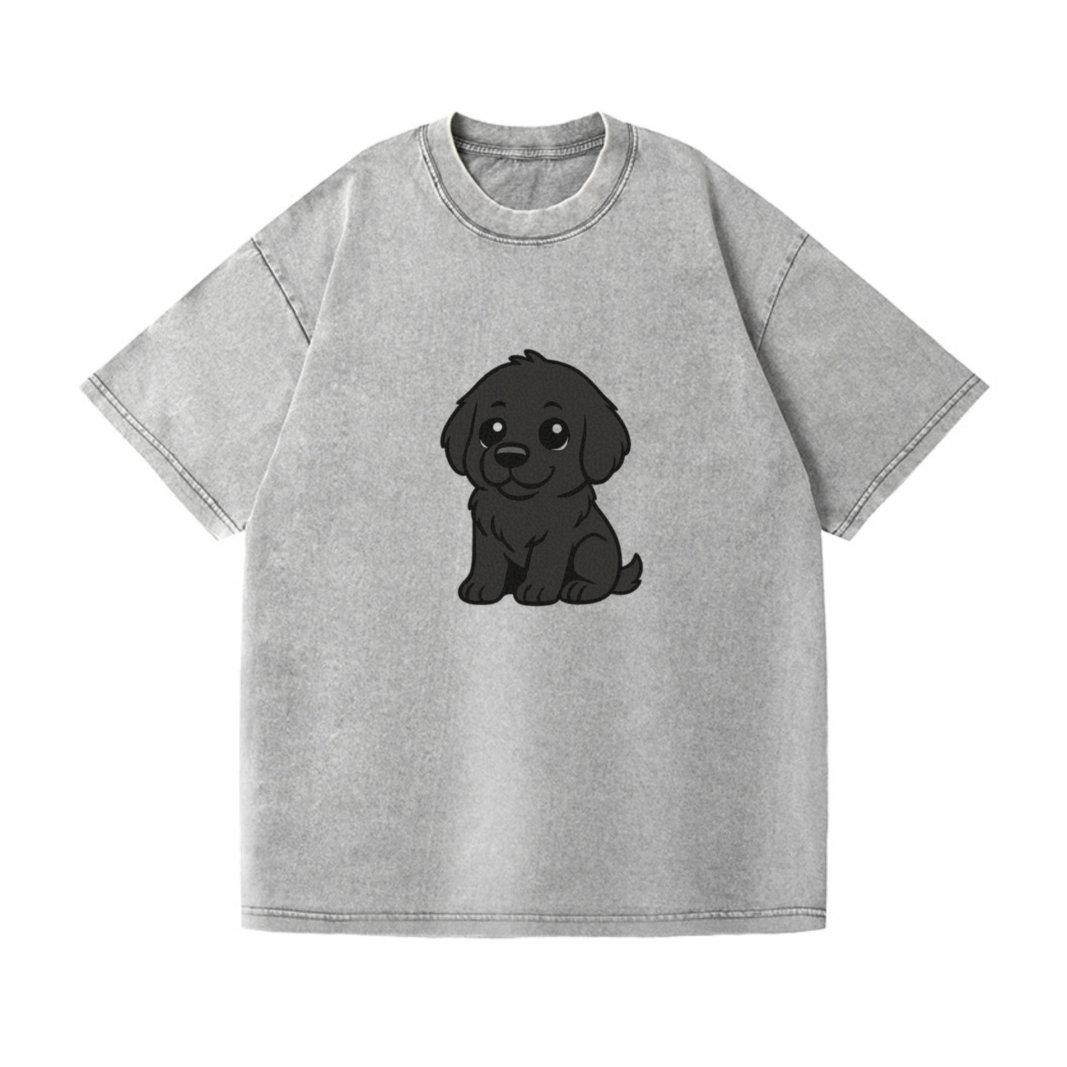 newfoundland black sitting pose with gentle giant expression portrait design Hat