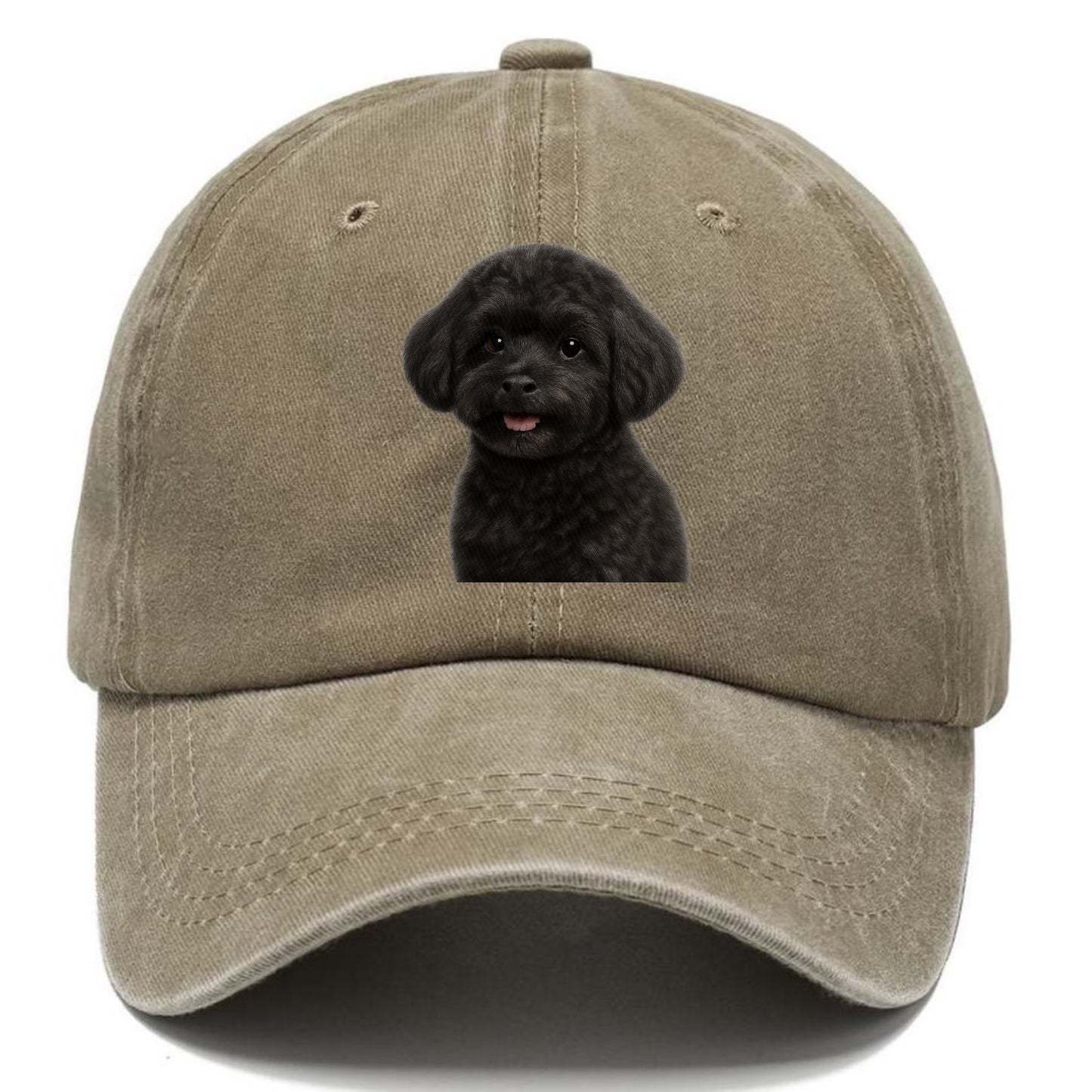 black maltipoo portrait design Hat