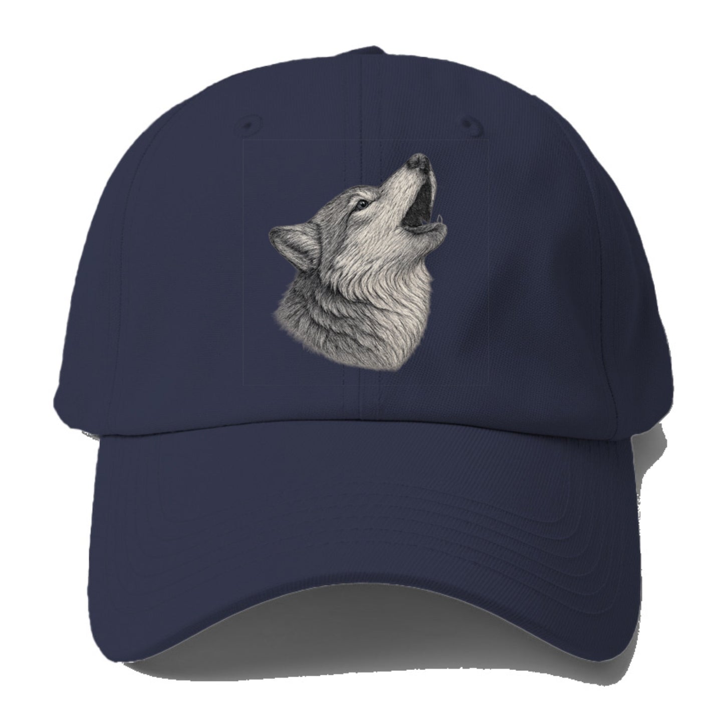 wolf howling portrait Hat
