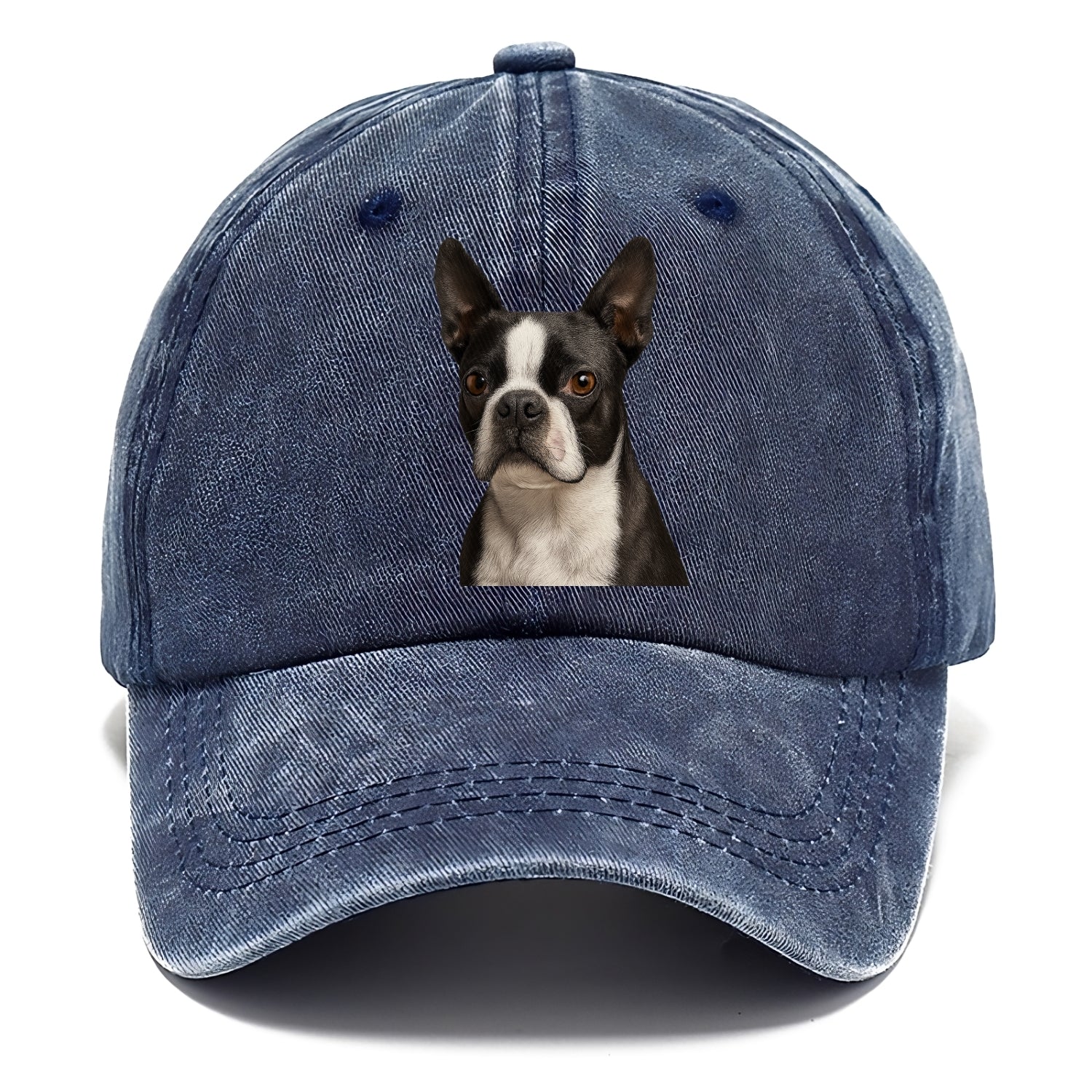 boston terrier portrait design Hat