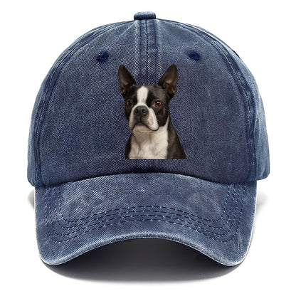 boston terrier portrait design Hat