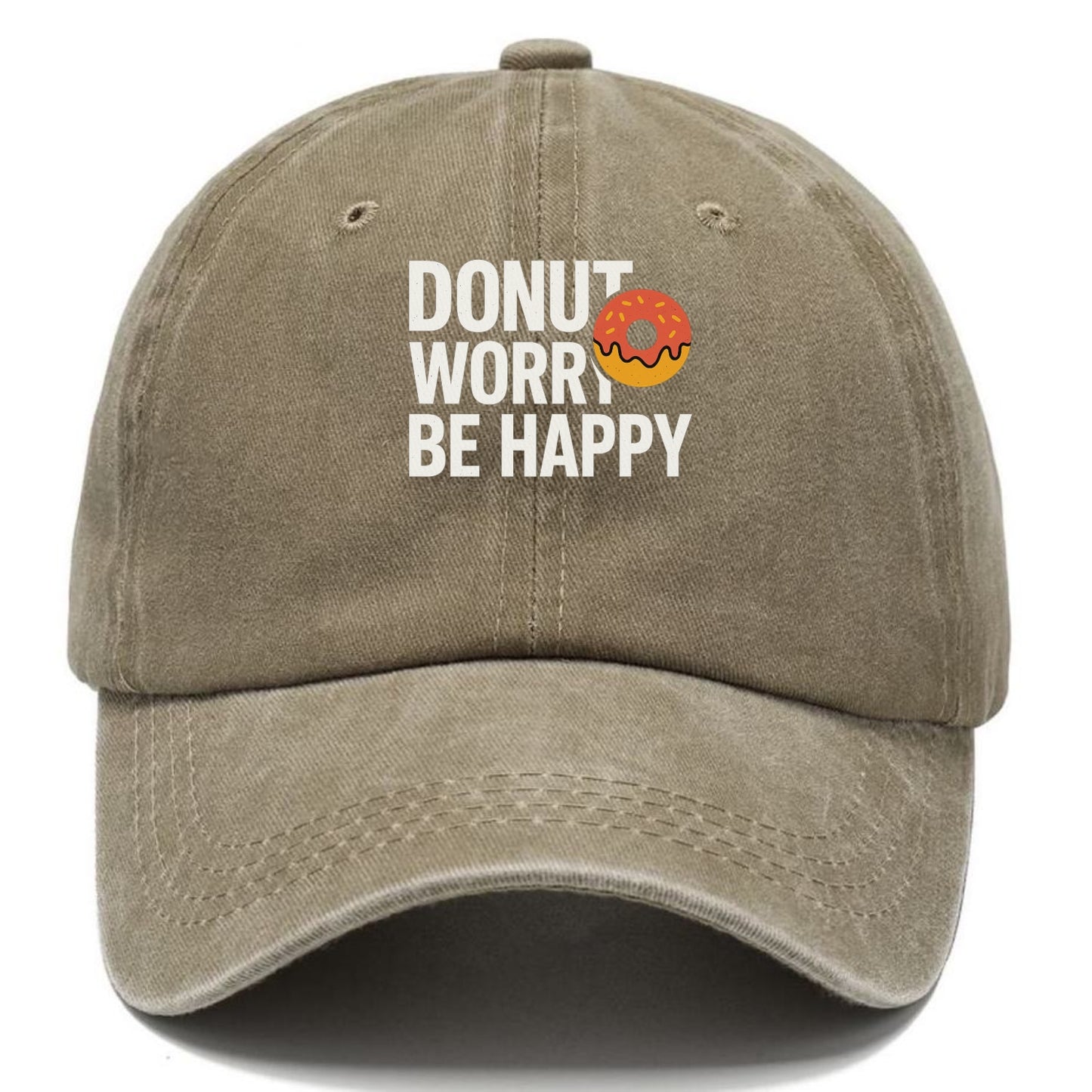 donut worry be happy Hat