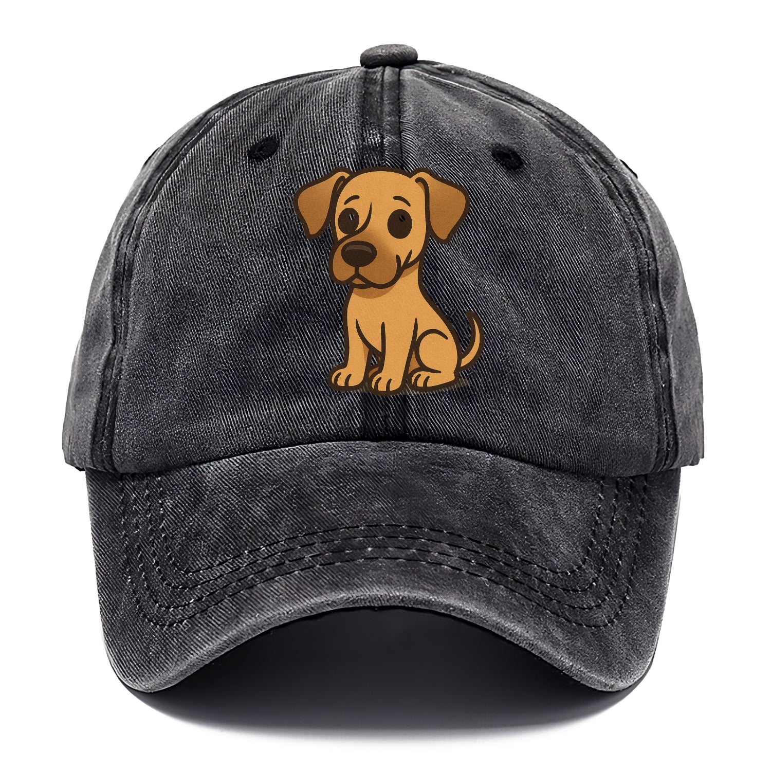 great dane fawn colored sitting pose with gentle expression portrait design Hat