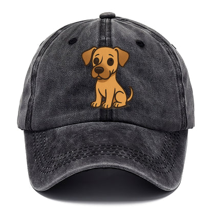 great dane fawn colored sitting pose with gentle expression portrait design Hat