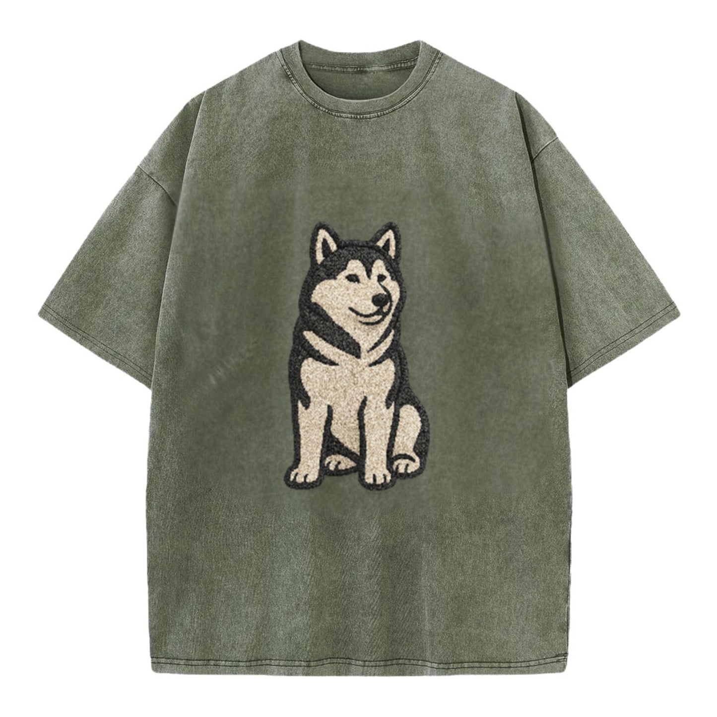 Alaskan Malamute Gray And White Pose Hat