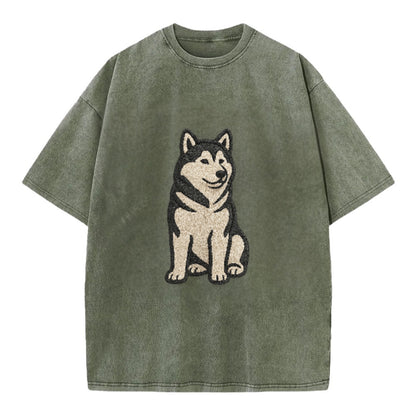 Alaskan Malamute Gray And White Pose Hat