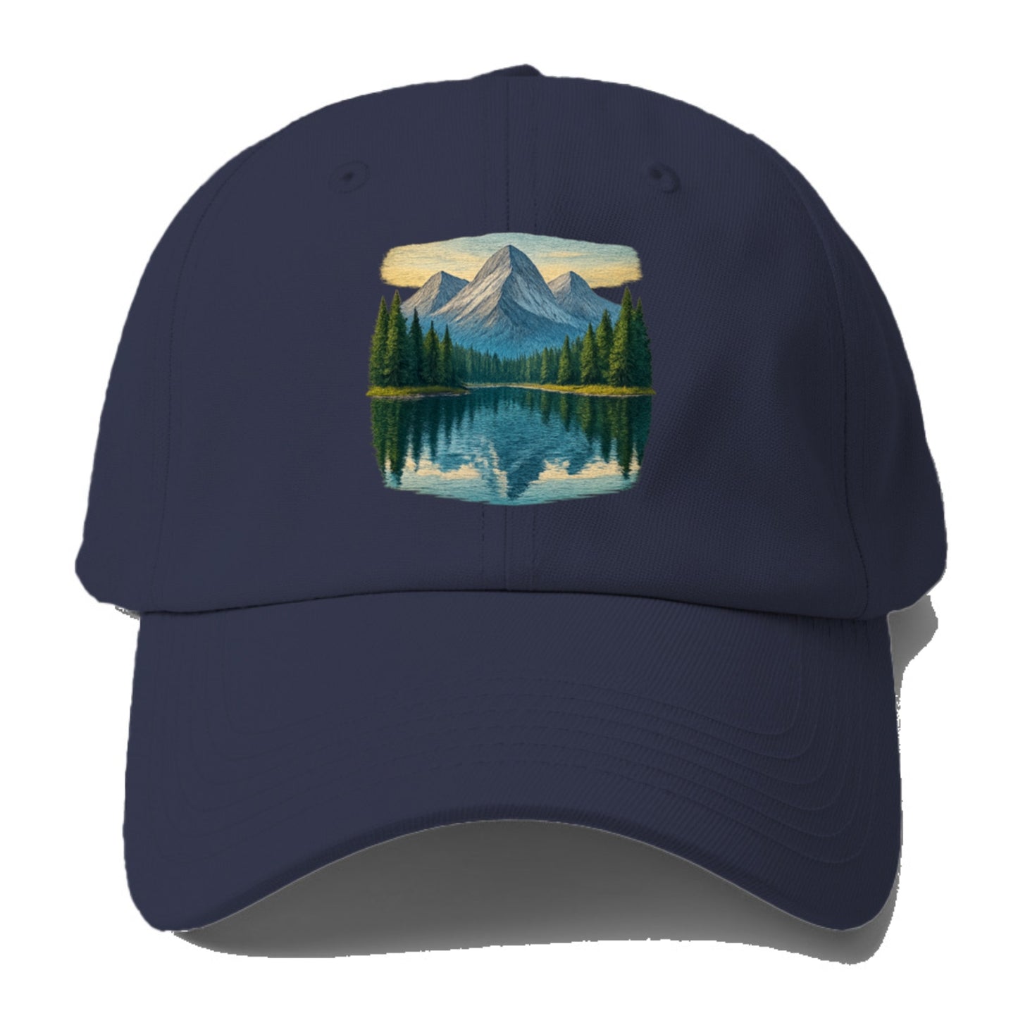 mountain lake reflections Hat