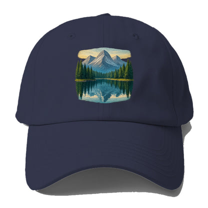 mountain lake reflections Hat