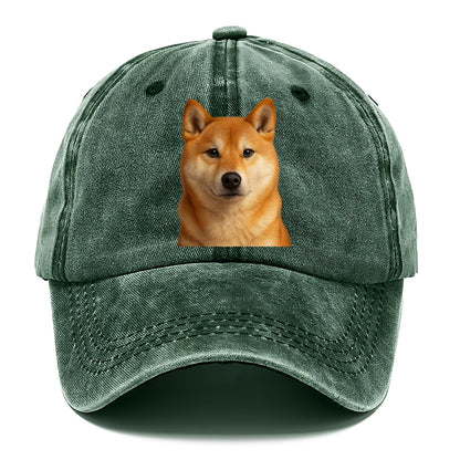 shiba inu portrait design Hat