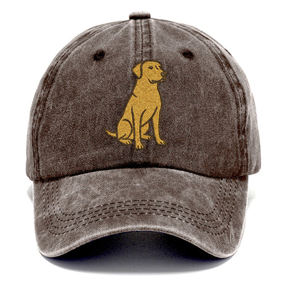 Labrador Retriever Yellow Lab Sitting Pose Hat