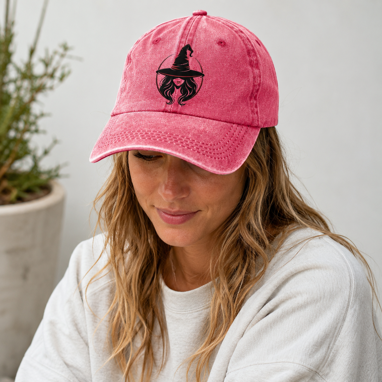 Witch Silhouette Classic Cap – editorial product image