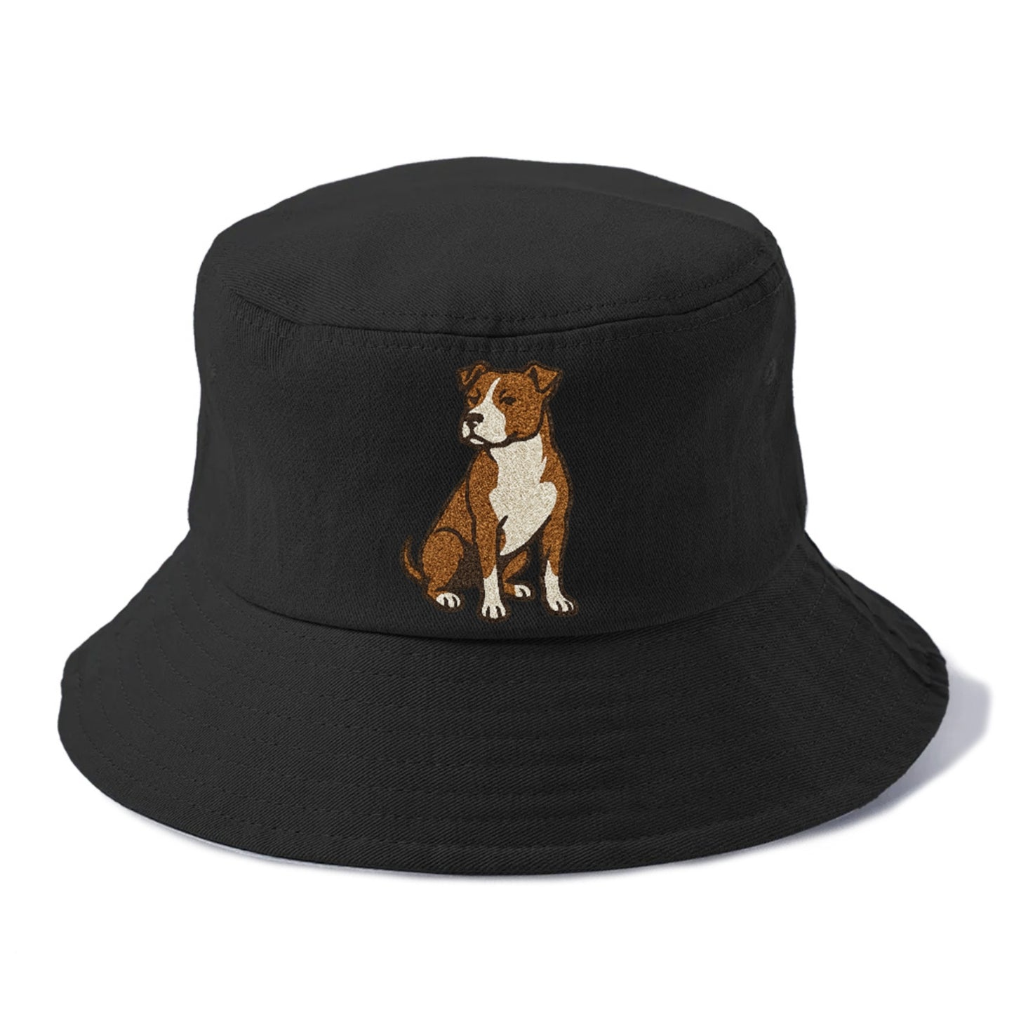 American Pit Bull Terrier Brown And White Pose Hat