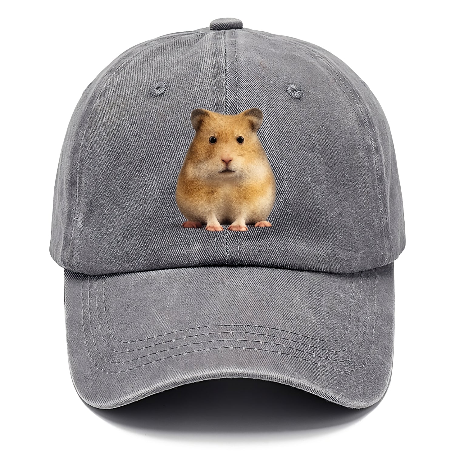 cute realistic hamster illustration portrait Hat