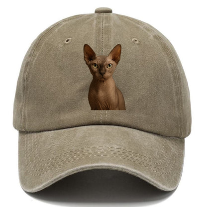 sphynx cat portrait design Hat