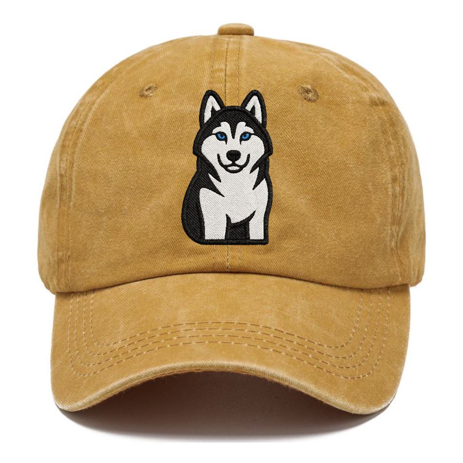 husky-blue-eyes-piercing-gaze Hat