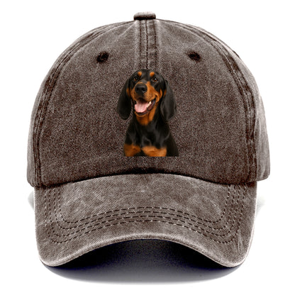 black & tan coonhound: noble trailblazer Hat