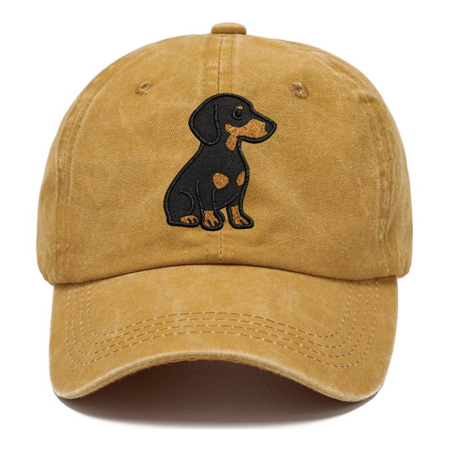 dachshund-black-and-tan-loyal-companion Hat