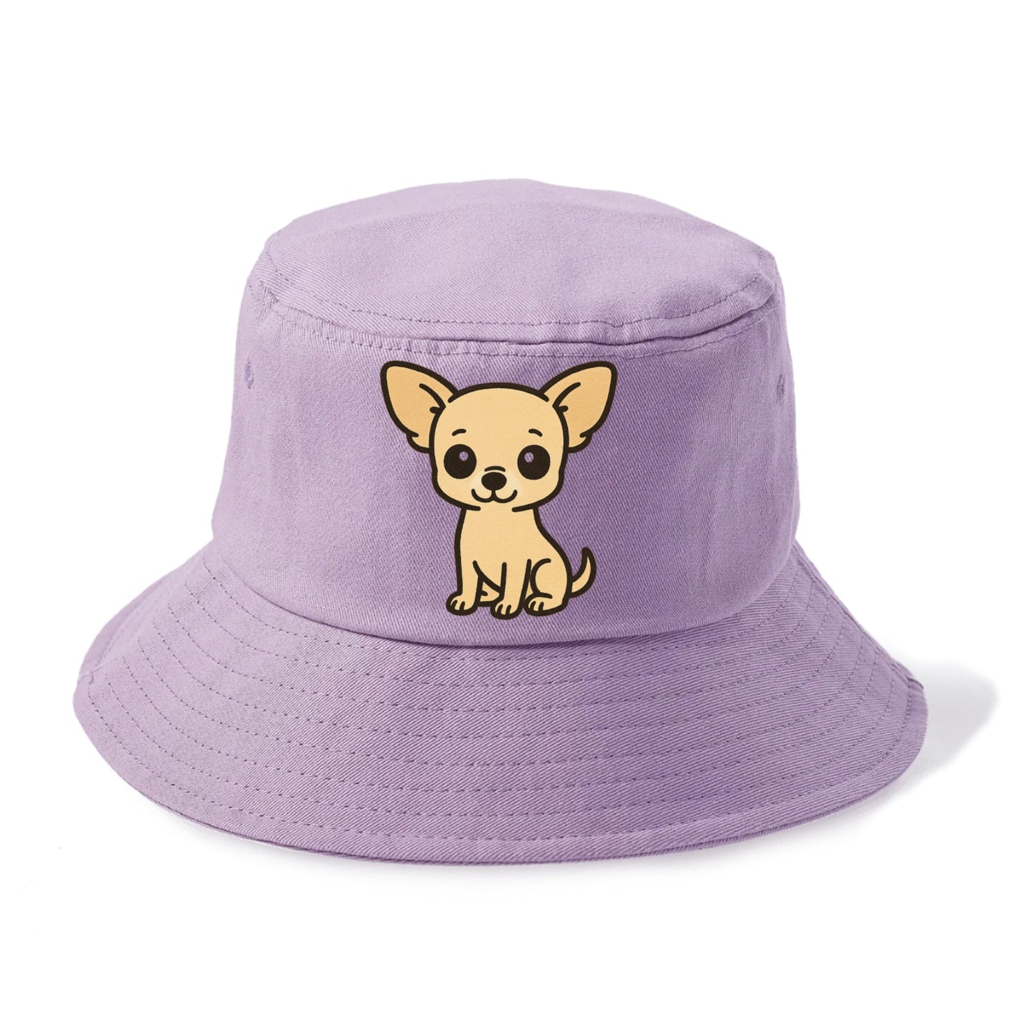 chihuahua cream colored sitting pose portrait design Hat