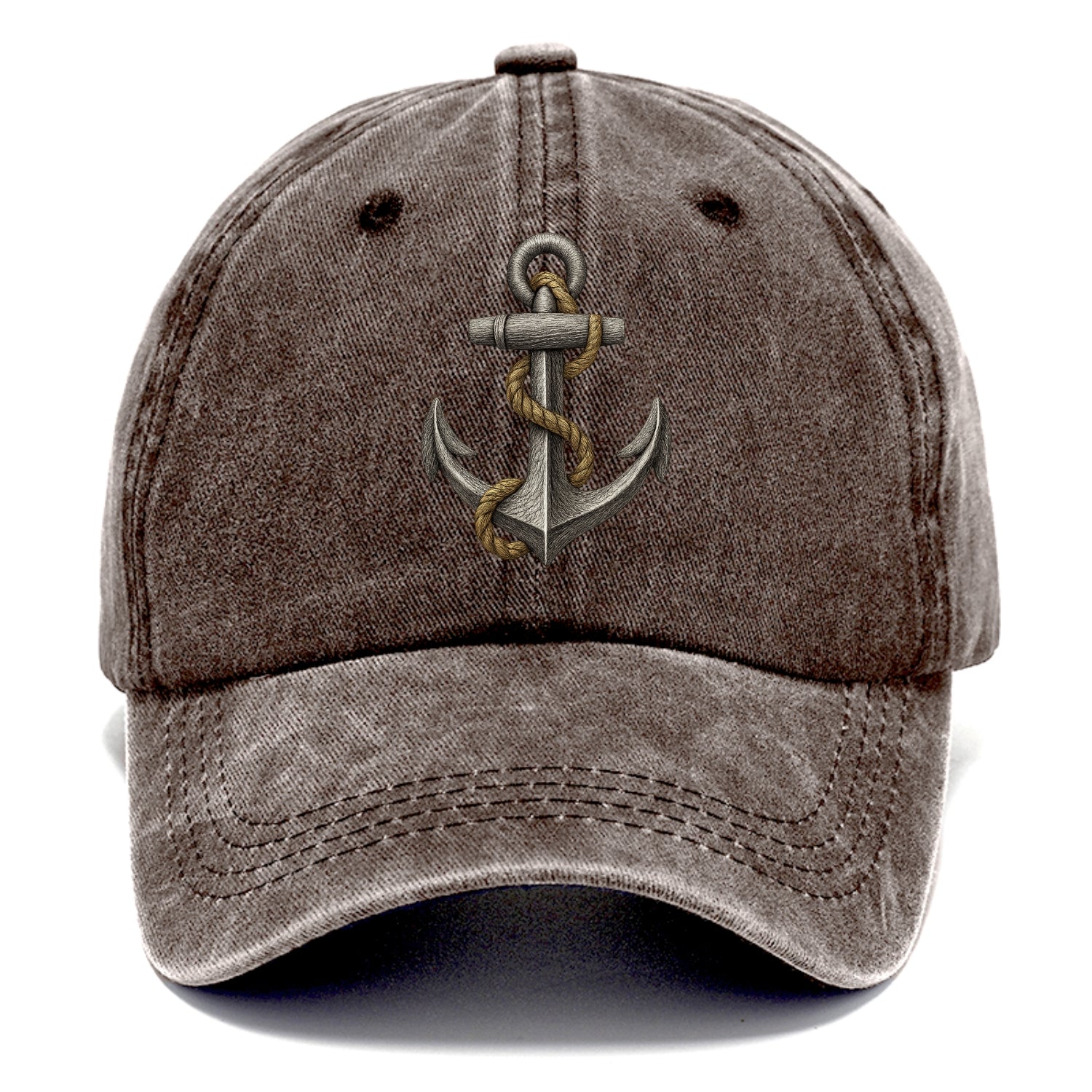 anchor and rope nautical illustration Hat