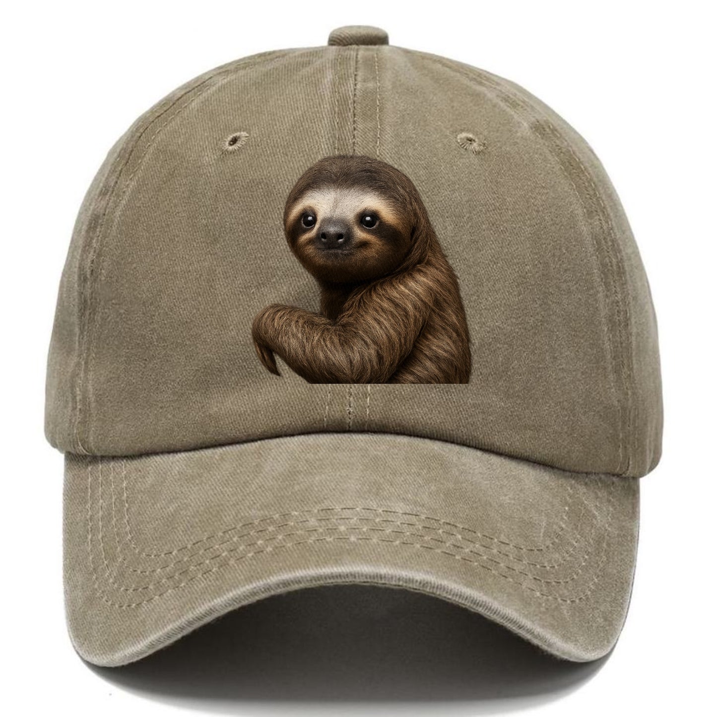 sloth portrait design Hat