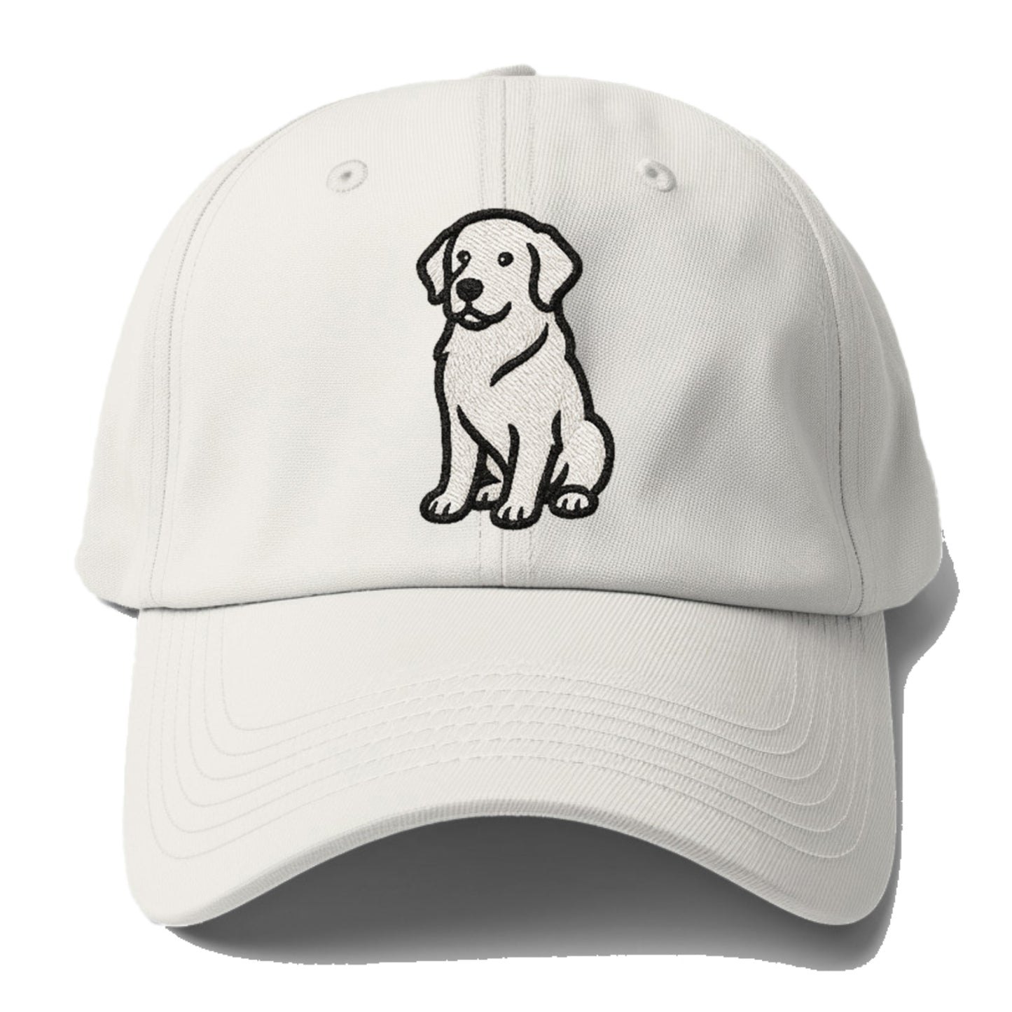 golden-retriever-curious-charm Hat