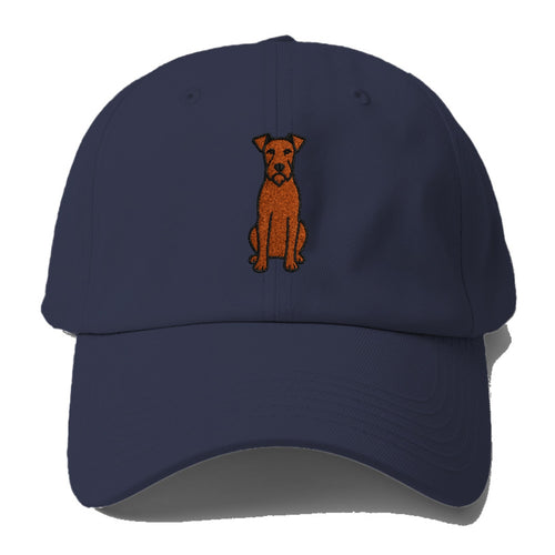 Irish Terrier Red Colored Sitting Pose Baseball Cap