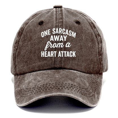 sarcasm heart attack Hat