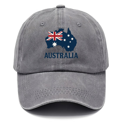 Australian Flag and Map Hat