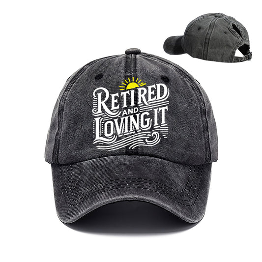 引退して愛用している春夏用レディースポニーテールベースボールキャップ