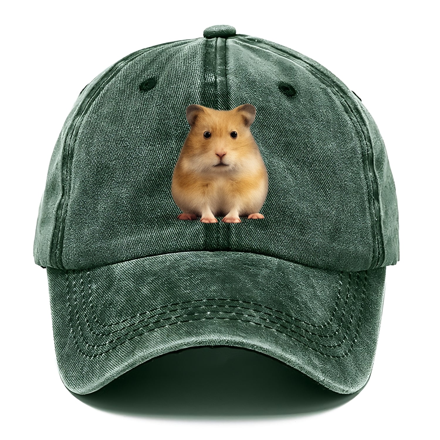 cute realistic hamster illustration portrait Hat