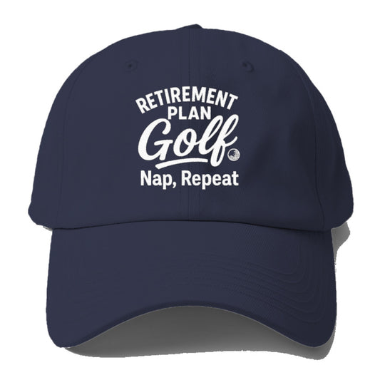 retirement golf nap repeat plan Hat