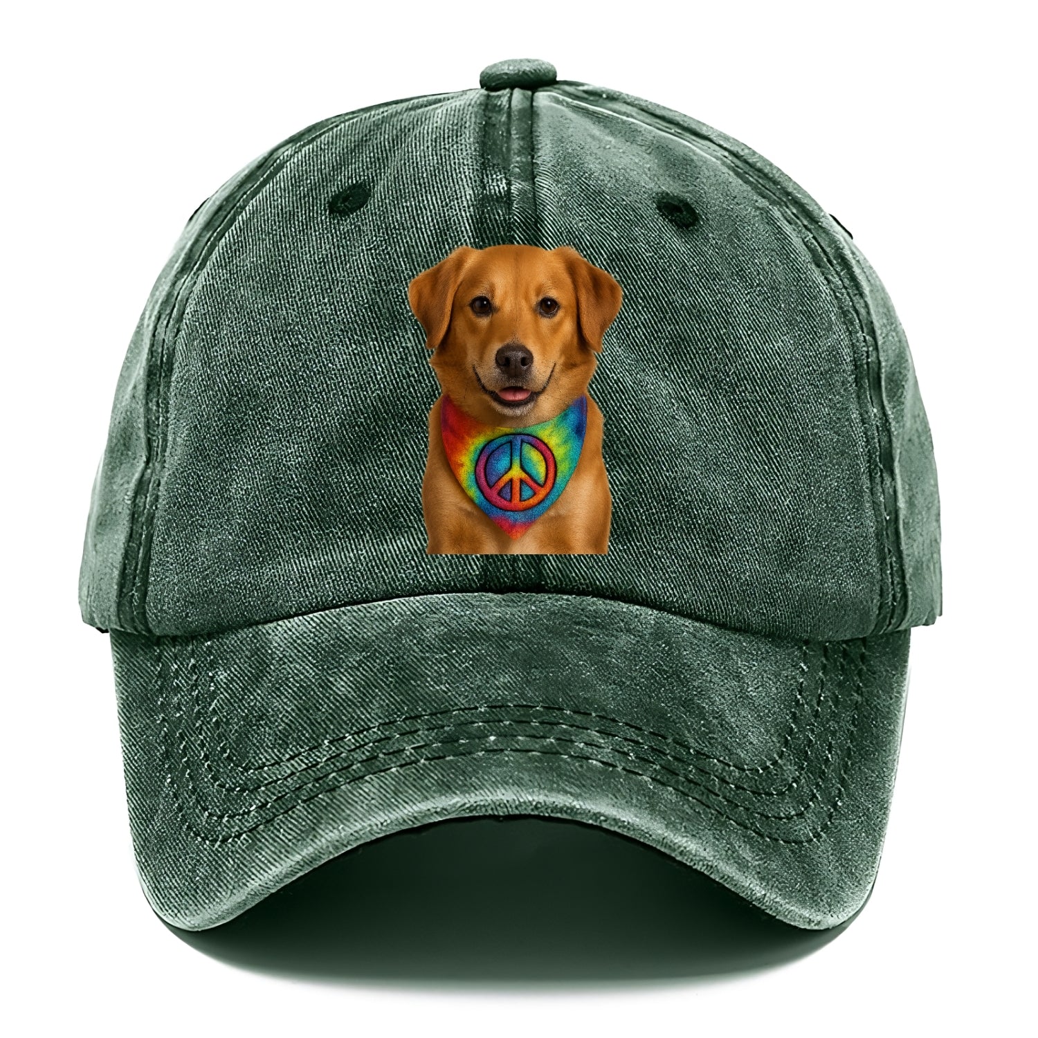 peace sign portrait design Hat