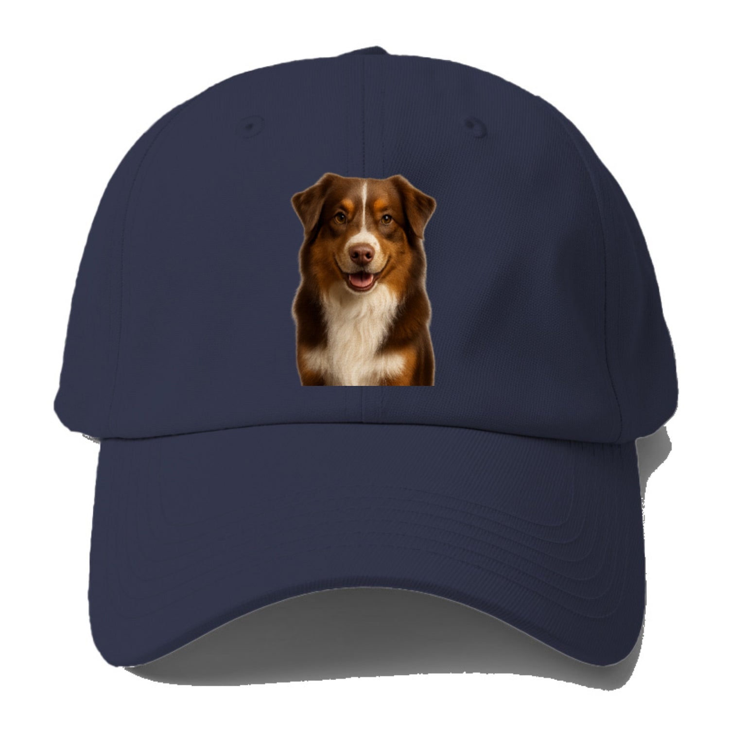 red tri australian shepherd portrait design Hat