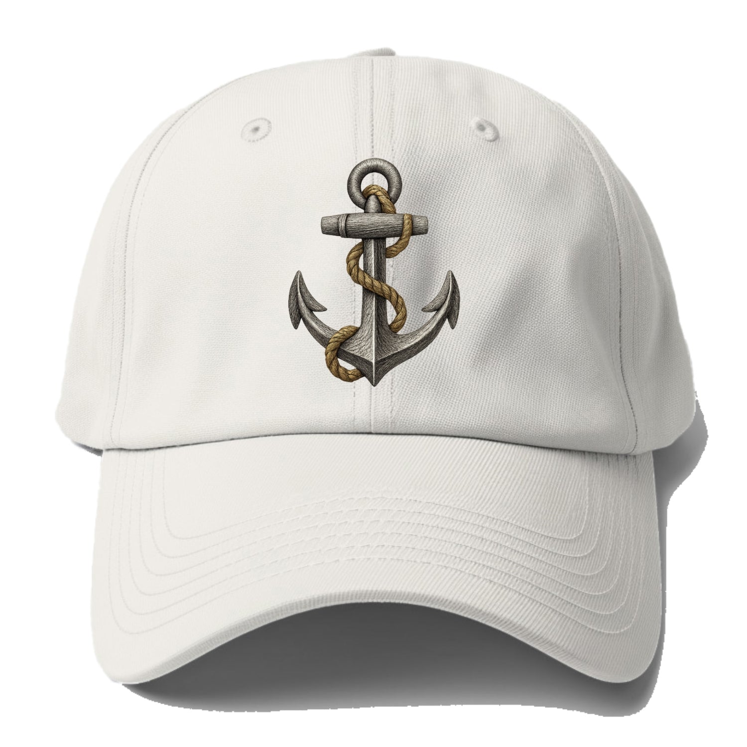 anchor and rope nautical illustration Hat