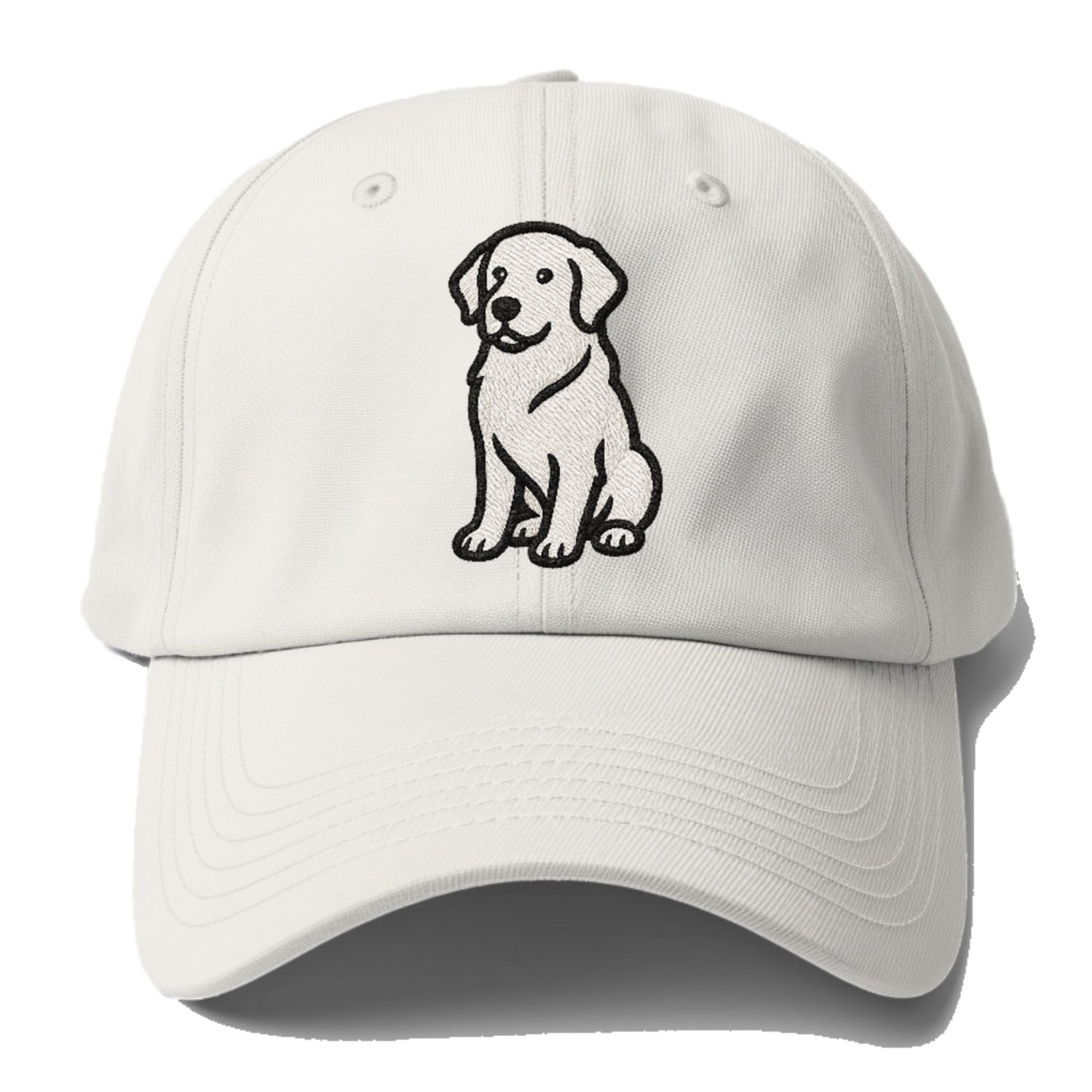 golden-retriever-curious-charm Hat